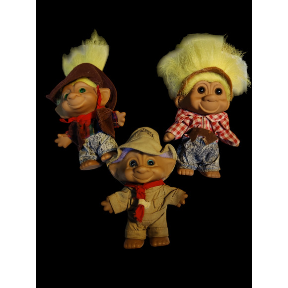 Vintage Trolls-7" collectible set of 3 - Picture 1 of 4
